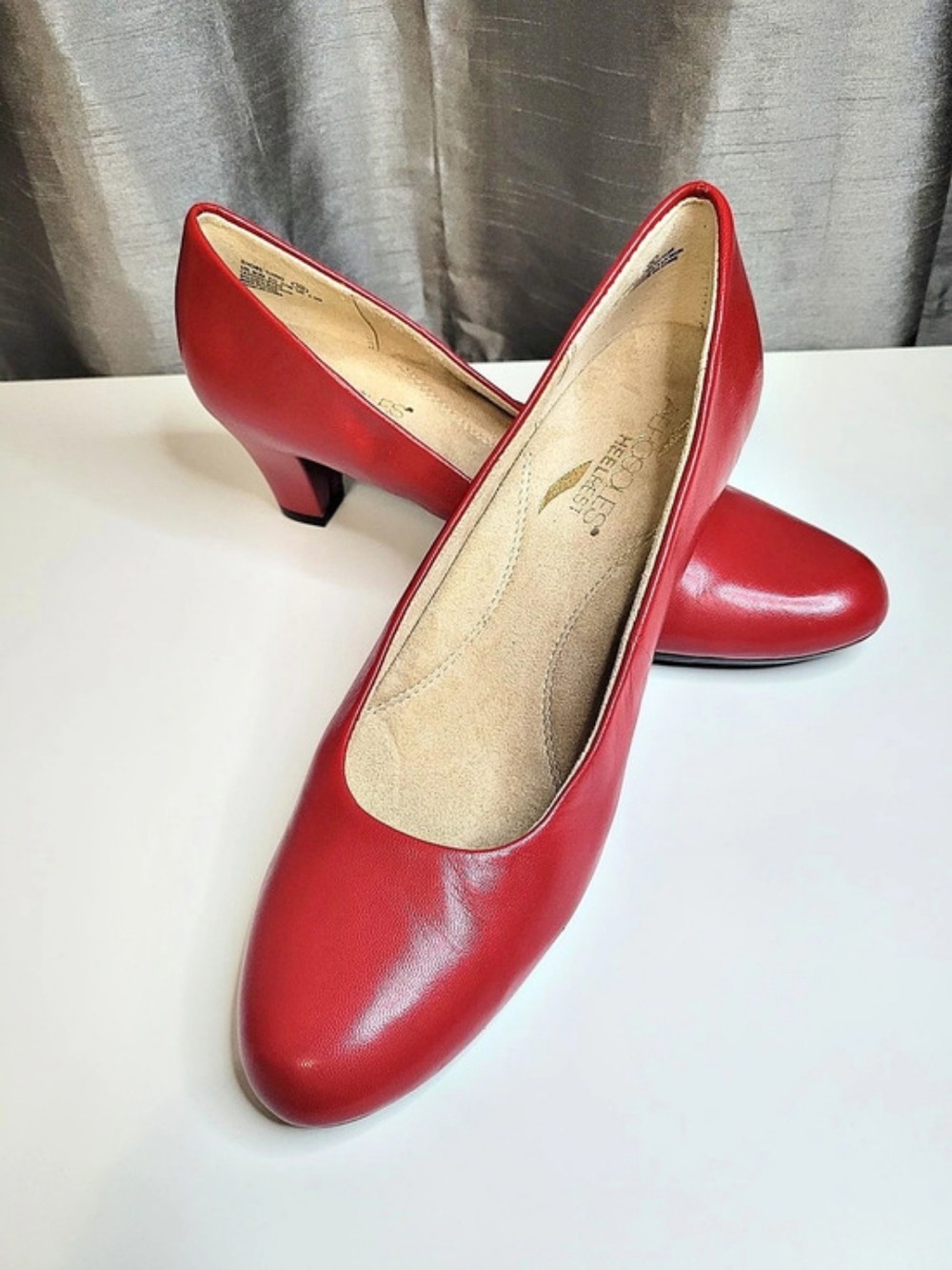 Aerosoles Shore Thing Leather Pumps in Red US -  Size 6.5 M - Like New